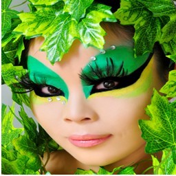 桂林第六感化妆师培训：创意色彩对比妆